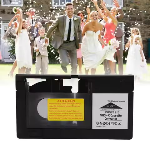 Video Cassette Adaptor Battery Operated Cassette Converter One Key Control Simple Motorized for S‑VH