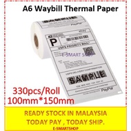 🏠A6 Waybill Thermal Paper Shipping Label Consignment Note Sticker 330pcs/Roll