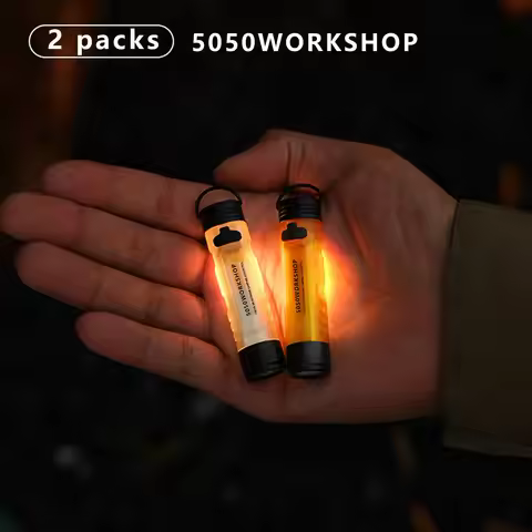 5050WORKSHOP Pocket Mini Flashlight Outdoor Key Clip Cap Ambient Led Long Endurance Disaster Relief 
