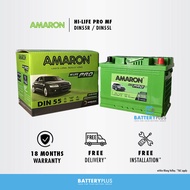 DIN55R | DIN55L | DIN55 | LN2 | Amaron Hi-Life Pro MF Car Battery Bateri Kereta For Proton X50 | Gen2 | Persona | Volkswagen Polo |