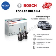 BOSCH Eco H4 LED Headlamp Bulb Cool White (2pcs) 12V 24W for Perodua Myvi 1st Gen (2005-2011) Lampu 