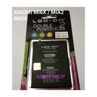 BATERAI LOG ON XIAOMI MI6X - MIA2 - BN36 DOUBLE POWER BATRE