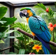 Promo!! telur burung macaw Blue and Gold fertil // telur burung siap tetas // telur burung kicau //
