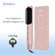【With Bag】Hisoka Hair Straightener Comb Negative Ion Temperature Control Prevents hair frizz 直发梳 WS7