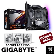 GIGABYTE Z490I AORUS ULTRA INTEL Z490 LGA1200 MOTHERBOARD + INTEL 10TH GEN CPU COMBO PROMO