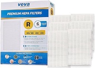 VEVA HEPA Filter Replacement 6 Pack - Compatible w/Honeywell Air Purifier Series HPA090, HPA100, HPA200, HPA250 &amp; HPA300