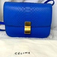 可議價☺️Celine box medium 蛇皮