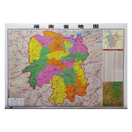 Chengdu Map Publishing House Hunan Province Map (Horizontal Version 1: 96) Laminated Sticker 1060 * 