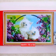 BEAUTIFUL CAT DIAMOND PAINTING (75 x 50cm) VS411