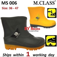 (SY Shoes) "M-Class" PVC Medium Cut Safety Boots /But Keselamatan Anti-puncture + Metal Toe (MS 006)