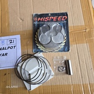 Piston kit HISPEED 77mm 77 pen pin 15 honda CBR 250 CBU KYJ original hi speed thailand