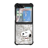 Hardcase Custom Softcase Samsung Galaxy Z Flip 3 4 5 5G Z Fold 3 4 5 5G Snoopy AB3290 Case Cover