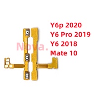 Power Volume Button for Huawei Y6p Y6 Pro 2019 2018 Mate 10 Side Key Switch Flex Cable Cellphone Part