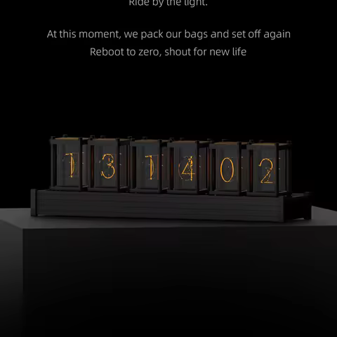 EleksMaker EleksTube R 6-Bit Kit Electronic LED Luminous Retro Glows Analog Nixie Tube elekstube clo