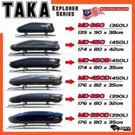 TAKA Car Roof Box [Explorer Series] [Glossy Black] (MD-360 MD-450 MD-450B MD-450D MD-420 MD-420D )Ca