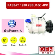 คอมแอร์ นำเข้า โฟล์ค พาสสาท 1998 7SBU16C 4PK คอมเพรสเซอร์ คอม แอร์รถยนต์ VOLK PASSAT B5 7SBU 7239 47