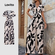 Lovito Boho Jumpsuit Zipper Spring/summer Jumpsuit for Women LBL31116