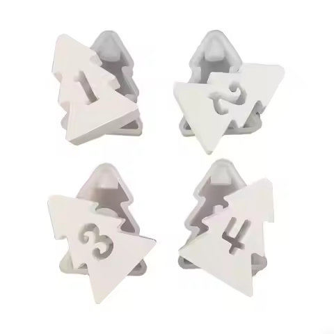 M4YF 4Pieces Holder Silicone Mold Bracket Molds Christmas Tree
