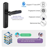 Smart Door Lock Manage By TTlock APP For HDB Gate Double Sides Fingerprint Digital Code Lock Easy In