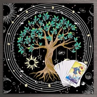 LP-6 Online every daylife Tree Tarot Card Cloth Witchcraft Tablecloth Divination sun moon Tarot Altar Cloth Tarot Mat Ta