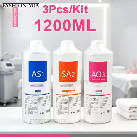 1200ML/Kit Facial Skincare Face Serum AS1 SA2 AO3 Aqua Peel Solution For Machine Skin Deep Cleaning 