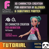 [ FULL TUTORIAL] 3D CHARACTER CREATION FOR ANIMATION IN BLENDER & SUBSTANCE PAINTER