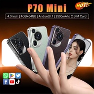 【Ready Stock 1 Year Warranty】4G Mini Smartphone 4GB RAM 64GB ROM 4.0 inch Small Phone Dual SIM 2500m