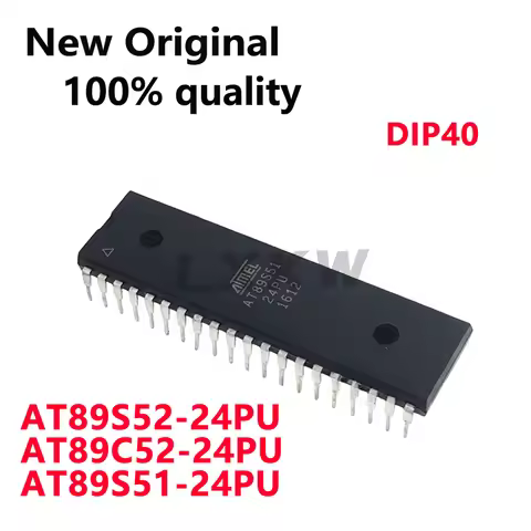 5/PCS New AT89S52-24PU AT89S52-24PI AT89C52-24PU AT89C52-24PI AT89S51-24PU DIP40 microcontroller chi