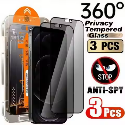 3PCS Anti-Spy Privacy Screen Protector Film for iPhone 17 16 15 Pro Max 13 12 11 Pro Plus 13 12 Mini