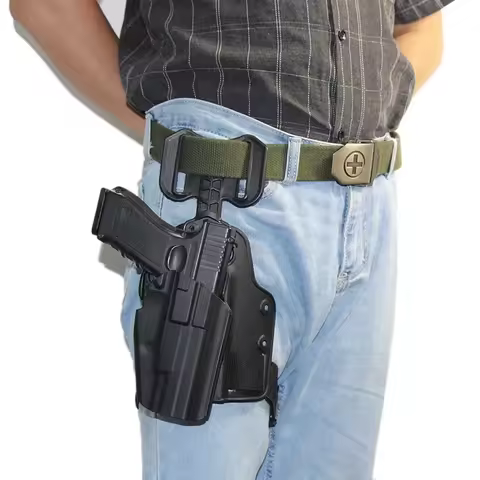 Tactical Leg Gun Holster GL 17 19 Beretta M9 P226 Airdrop Thigh Pistol Shell Paddle Waist Leg Dual-P