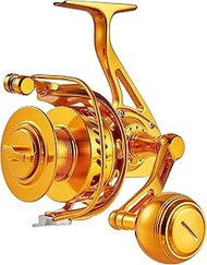 Saltwater Spinning Fishing Reel CNC Machined Full Metal Size 5000 or 6000 Drag Power 44lbs/20kg or 6