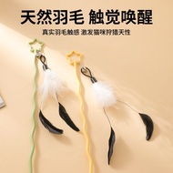 AO Home Penggoda Kucing Wavy Cat Teaser Wand for Self Entertainment Fun Amusing Your Cat Comes with 