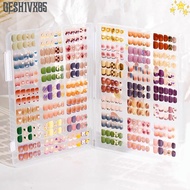 GESH1VX65 Nail Art Storage Box, Clip Design Transparent Nail Display Box, Portable Large Capacity S/