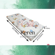 Baby Cotton Fitted Bedsheet (70cm x 160cm) Cadar Sahaja(Fitted Bedsheet Suitable for IKEA mattress s