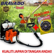 BRAVADO/APACHE/AVITA BG328 | Heavy Duty Mesin Potong Rumput | Backpack Brush Cutter | Grass Trimmer 