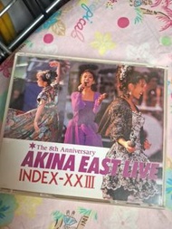 日版 中森明菜 AKINA EAST LIVE INDEX-XXIII CD 演唱會 現場專輯  2 CD  1989年 (2)