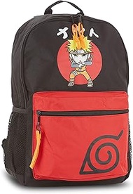 Tokidoki Shippuden Allover Backpack - Sakura, Kakashi, and Sasuke Bag - Tokidoki Shippuden Knapsack for All (Black), Black