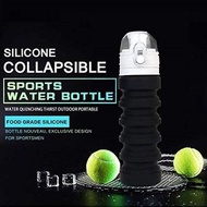 可折疊矽膠防漏水瓶 (橙色) sasckp Foldable Silicone Anti Leakage Water Bottle (Orange Color) 飲水袋 戶外水袋 便攜水袋 露營水袋 