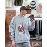 E7th.thick PLAY HARD Bristle University T-Gray (E7F0092311)