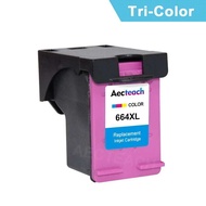 Aecteach Cartridge 664 Black&Tricolor Deskjet 2600 5000 5200 1115 1118 2135 2138 3635 4676 3636 For 