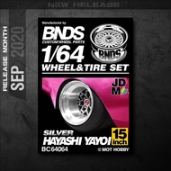 Hotwheels Premium Alloy Rubber Tires BNDS Wheels Hayashi Yayoi BC64064 - ALREADY ASSEMBLED