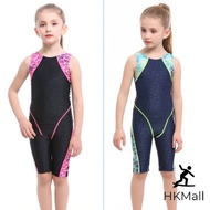 Girls One-Piece Professional Competition Swimsuit Girl Swimwear Kids Training Swimming Racing RLY4