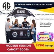 Canopy Booth With Printing (FREE Design) Event Exhibition Roadshow Booth Custom Printing Display Boo