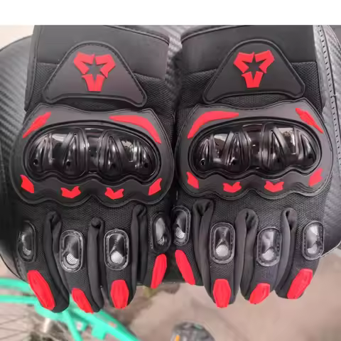 Touch Full-Finger Motorcycle Racing Equipments Gloves Hard Shell Knuckles for Summer Moto Cross Cycl