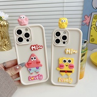 HX| For iPhone 17 Air 16 16E 15 6 6s 7 8 Plus X Xr Xs Max 11 12 13 14 Pro Max SE 2020 SpongeBob soft