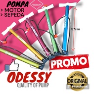 《HIGH QUALITY》ODESSY Pompa Sepeda &amp; Motor Floor Pump Bola / Pelampung 