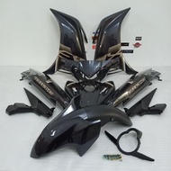 💥CUSTOM COVER SET LC135💥COVER SET LC135 V4 V5 V6 V7 GREY 8 WITH STICKER EXCITER SPECIAL EDITION