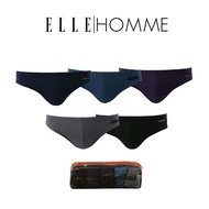 ELLE HOMME กางเกงในชาย ELLE (รุ่นขายดี PACK 5 ชิ้น) Cotton 100% สี MIX (KUB1905MX) กางเกงในผู้ชาย ชุ