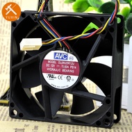 Stock AVC 8025 Ready 8CM 12V0.5A Large Air Volume PWM Four-Wire Speed Regulating CPU Fan DL08025R12U