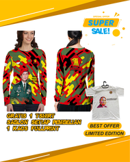 Kaos wanita Baju jersey gerindra art 2 gratis 1 baju Fullprinting 3D terbaru 2024